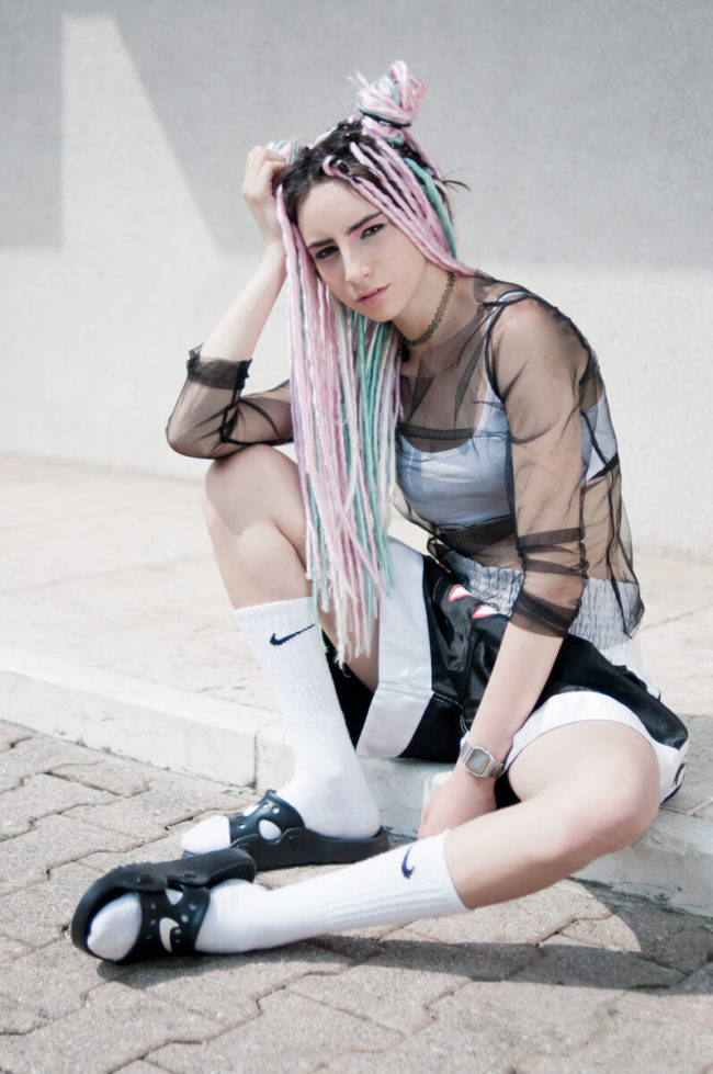 young model dressed like millennials